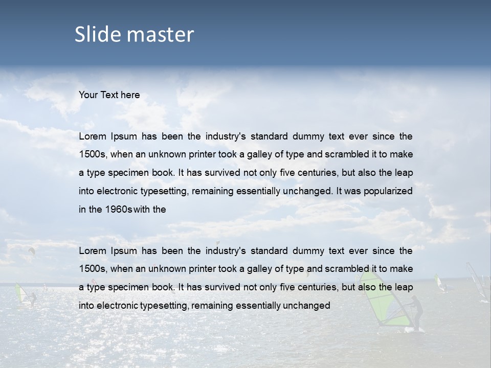 Balance Ocean Sail PowerPoint Template