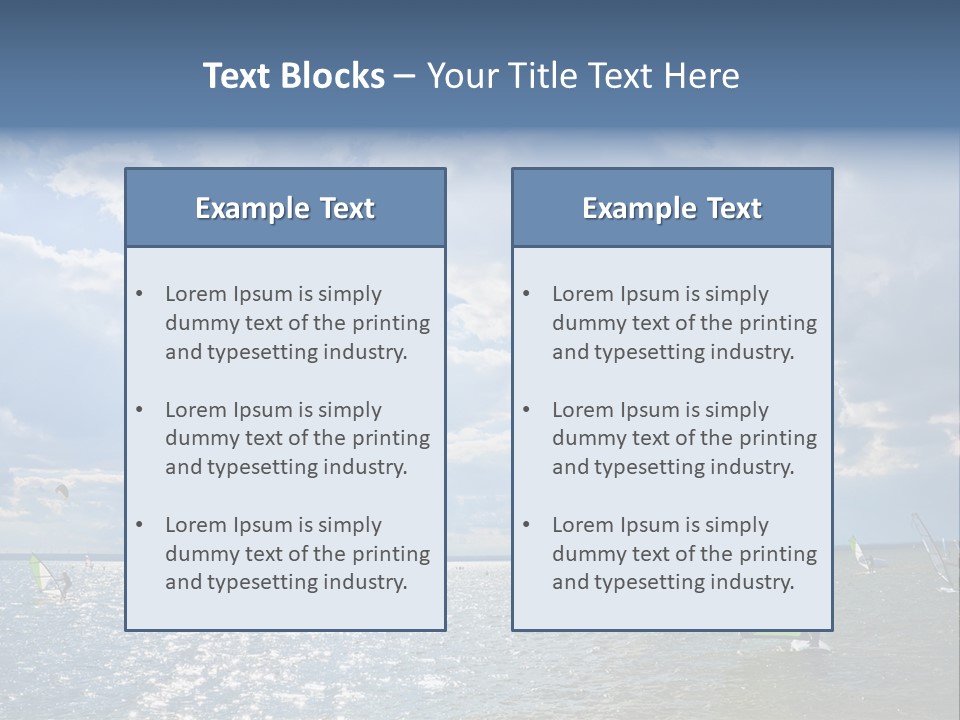 Balance Ocean Sail PowerPoint Template