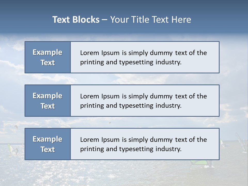 Balance Ocean Sail PowerPoint Template
