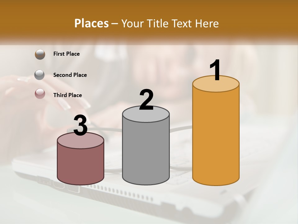 Office Table Lying PowerPoint Template