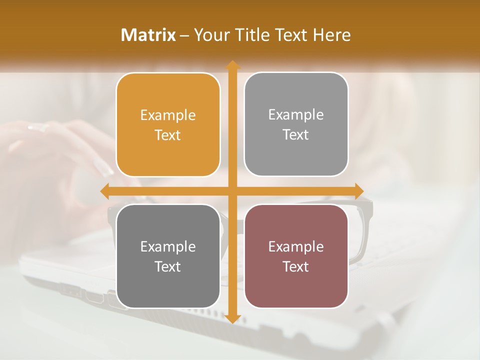 Office Table Lying PowerPoint Template
