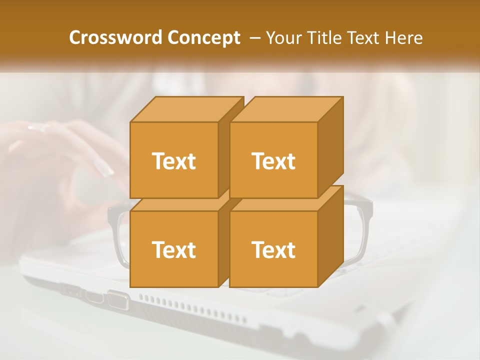 Office Table Lying PowerPoint Template