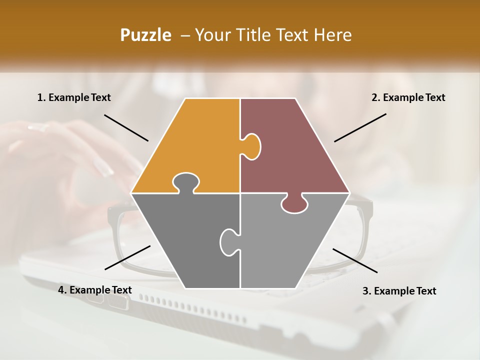 Office Table Lying PowerPoint Template