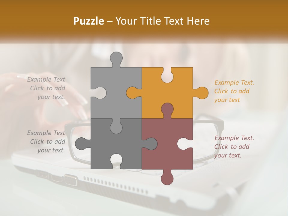 Office Table Lying PowerPoint Template
