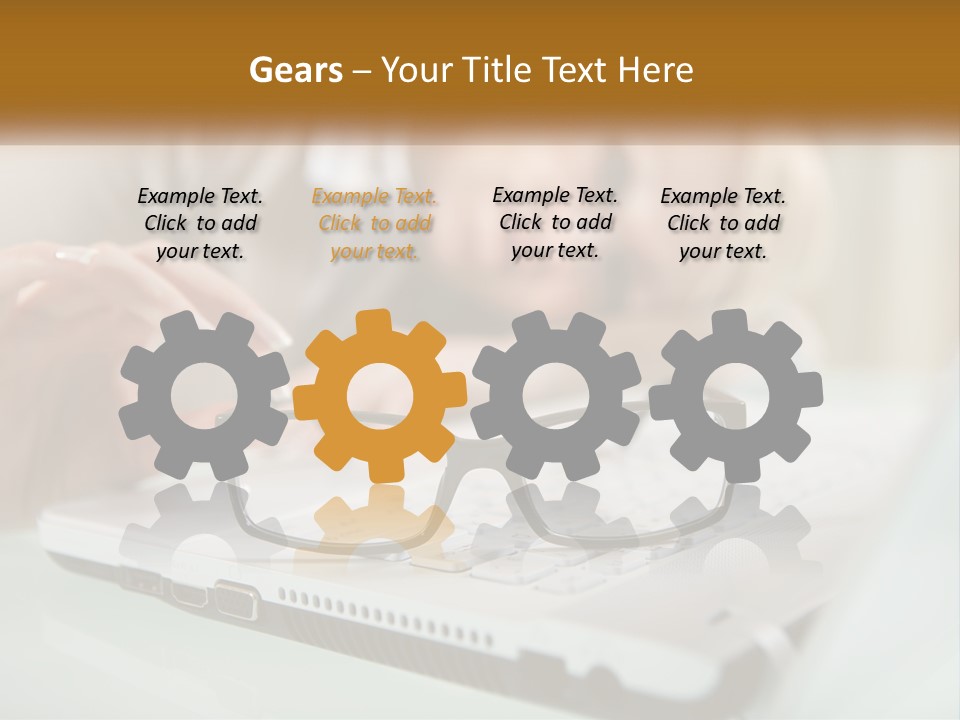 Office Table Lying PowerPoint Template