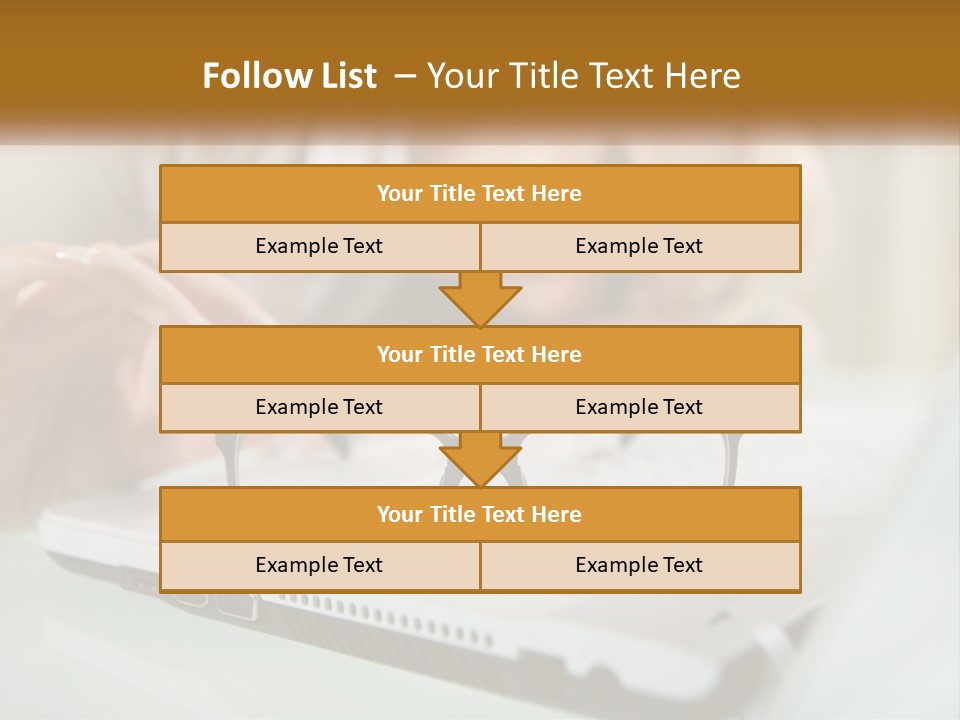 Office Table Lying PowerPoint Template