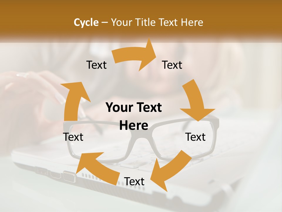 Office Table Lying PowerPoint Template