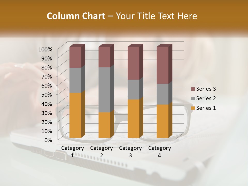 Office Table Lying PowerPoint Template