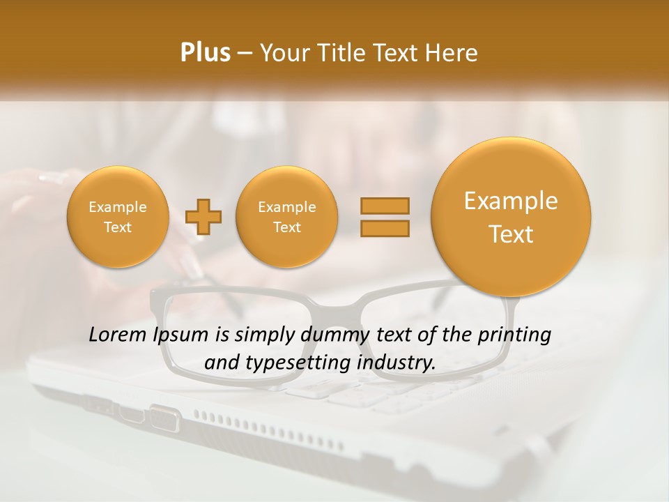 Office Table Lying PowerPoint Template