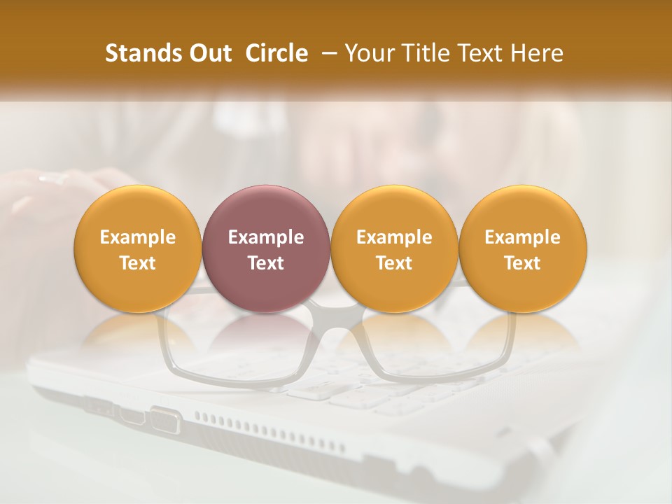 Office Table Lying PowerPoint Template