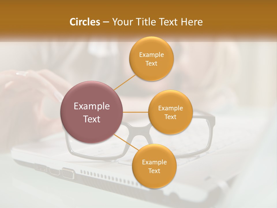 Office Table Lying PowerPoint Template