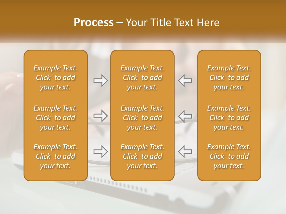 Office Table Lying PowerPoint Template