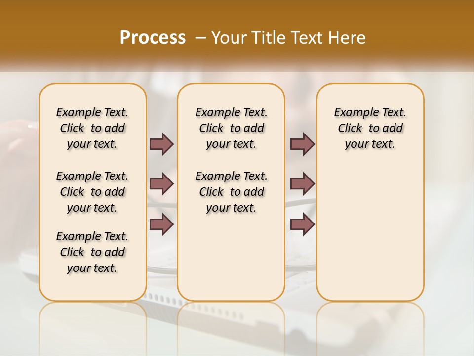 Office Table Lying PowerPoint Template