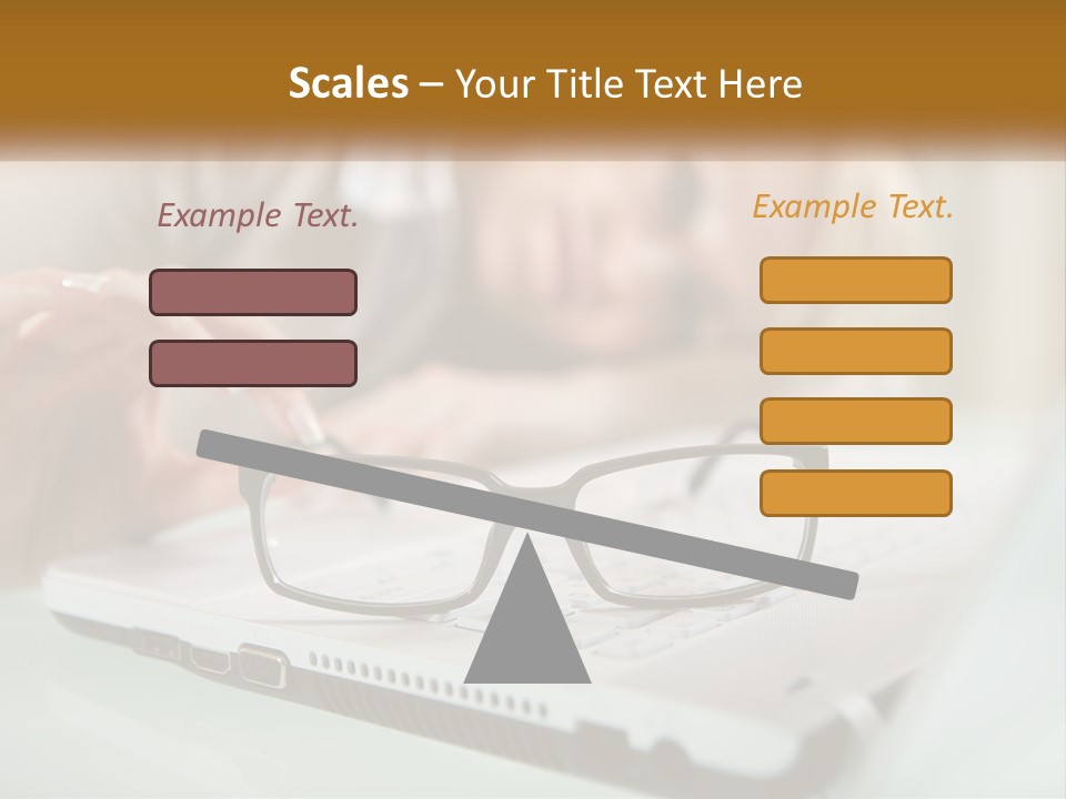 Office Table Lying PowerPoint Template