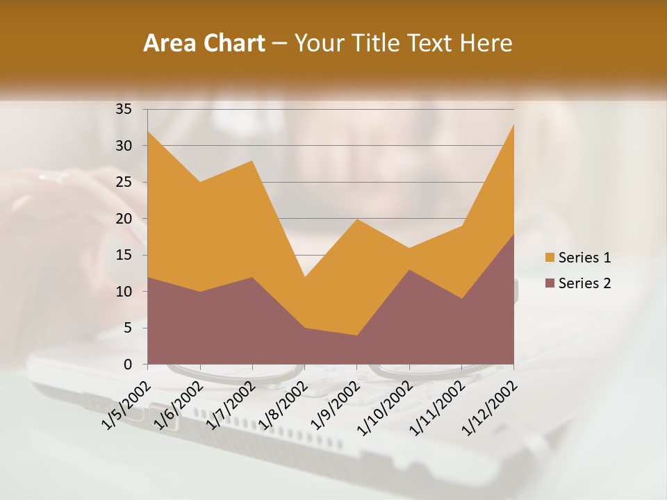 Office Table Lying PowerPoint Template