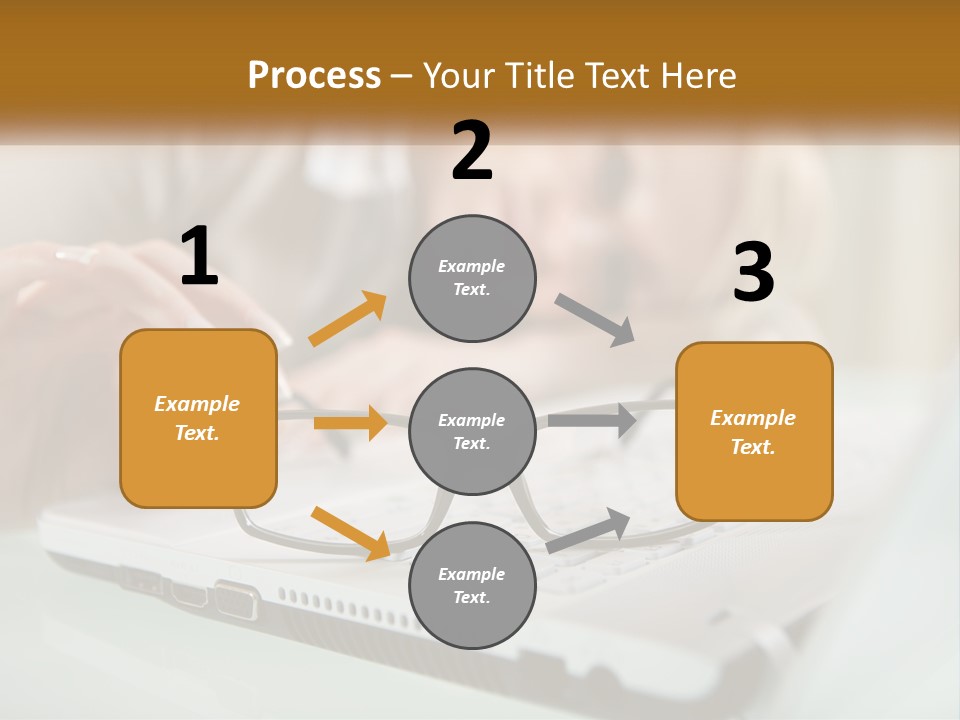 Office Table Lying PowerPoint Template