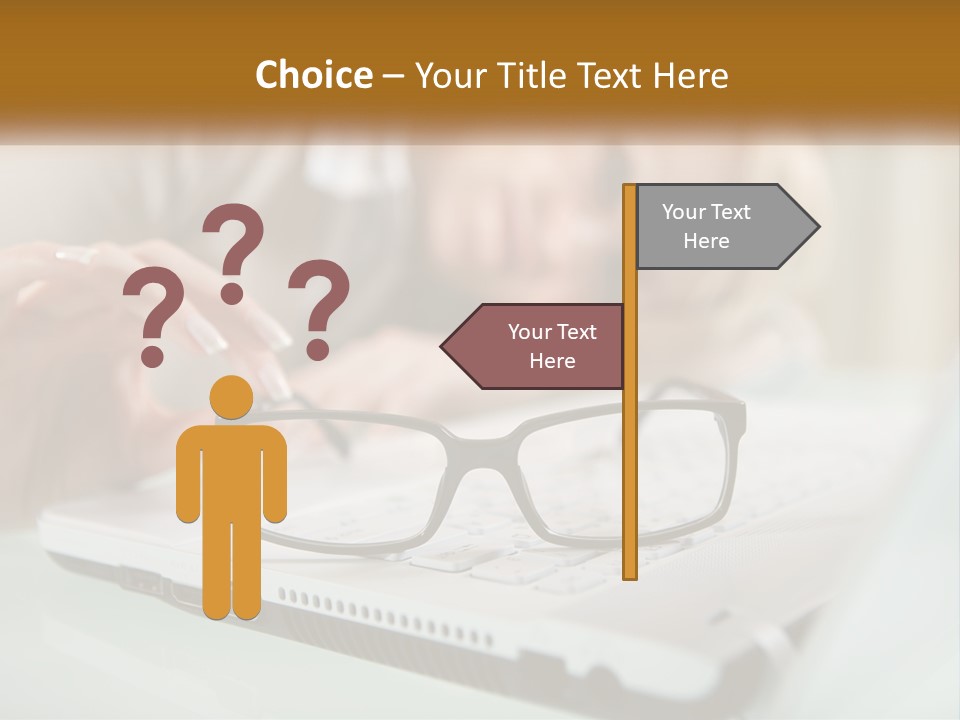 Office Table Lying PowerPoint Template