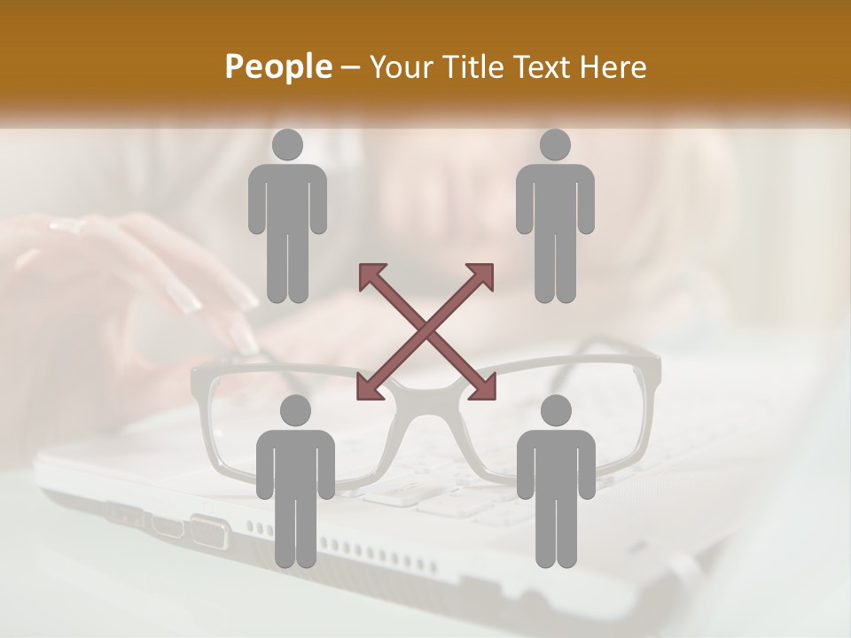 Office Table Lying PowerPoint Template