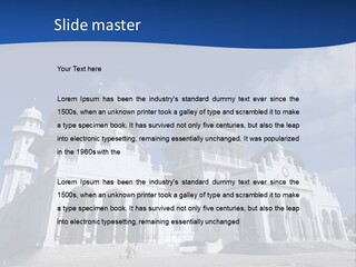Leisure Baiturrahman Architecture PowerPoint Template