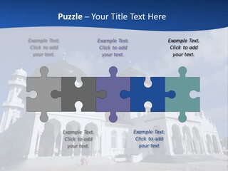 Leisure Baiturrahman Architecture PowerPoint Template