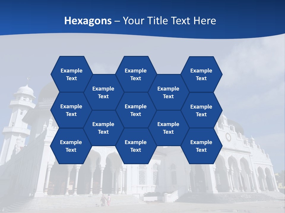 Leisure Baiturrahman Architecture PowerPoint Template