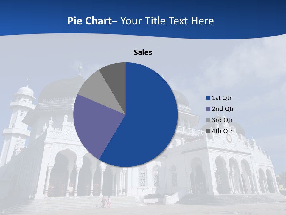 Leisure Baiturrahman Architecture PowerPoint Template