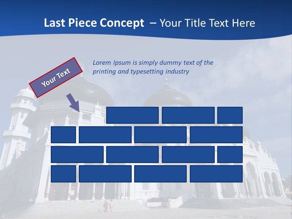 Leisure Baiturrahman Architecture PowerPoint Template