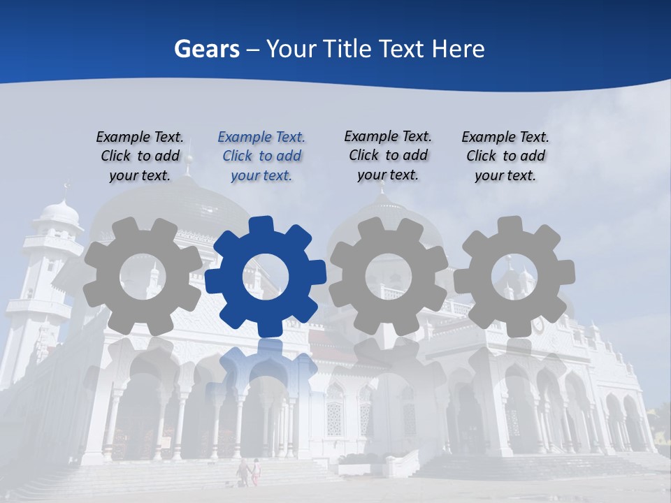 Leisure Baiturrahman Architecture PowerPoint Template