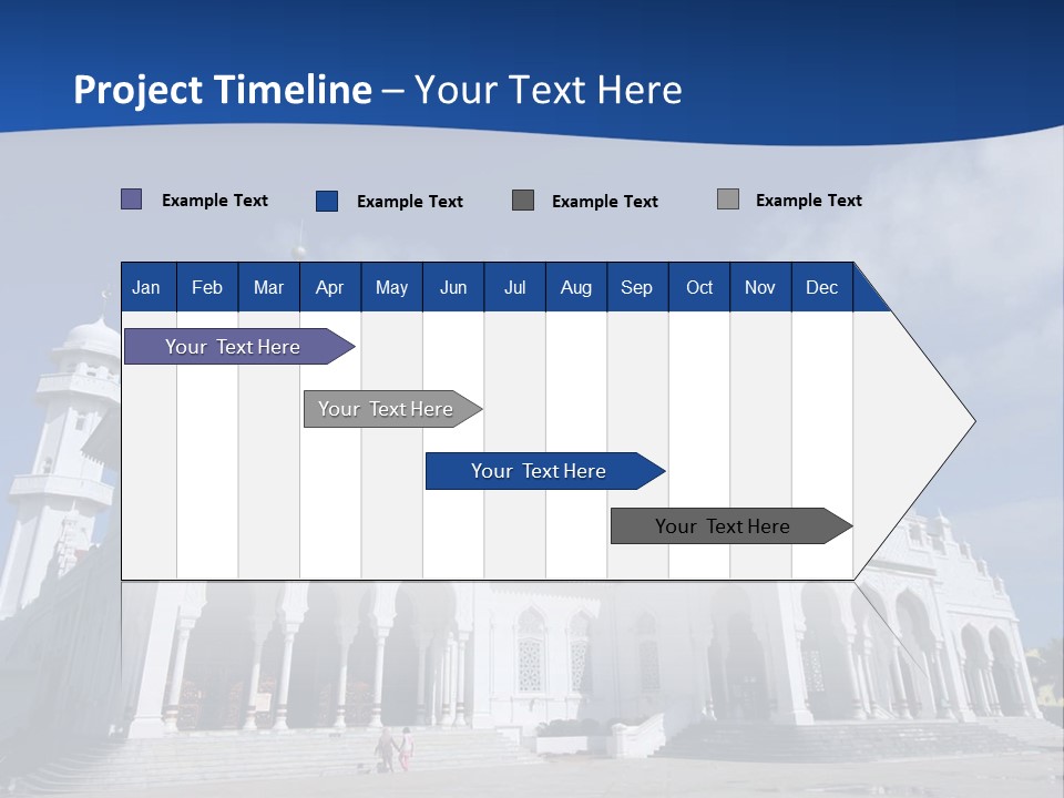 Leisure Baiturrahman Architecture PowerPoint Template