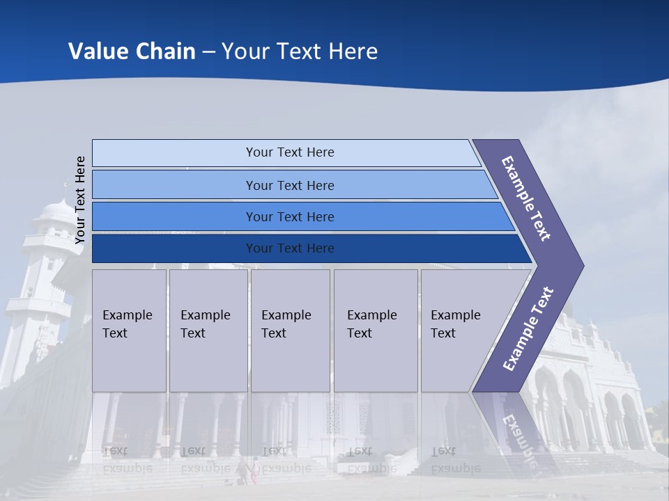 Leisure Baiturrahman Architecture PowerPoint Template