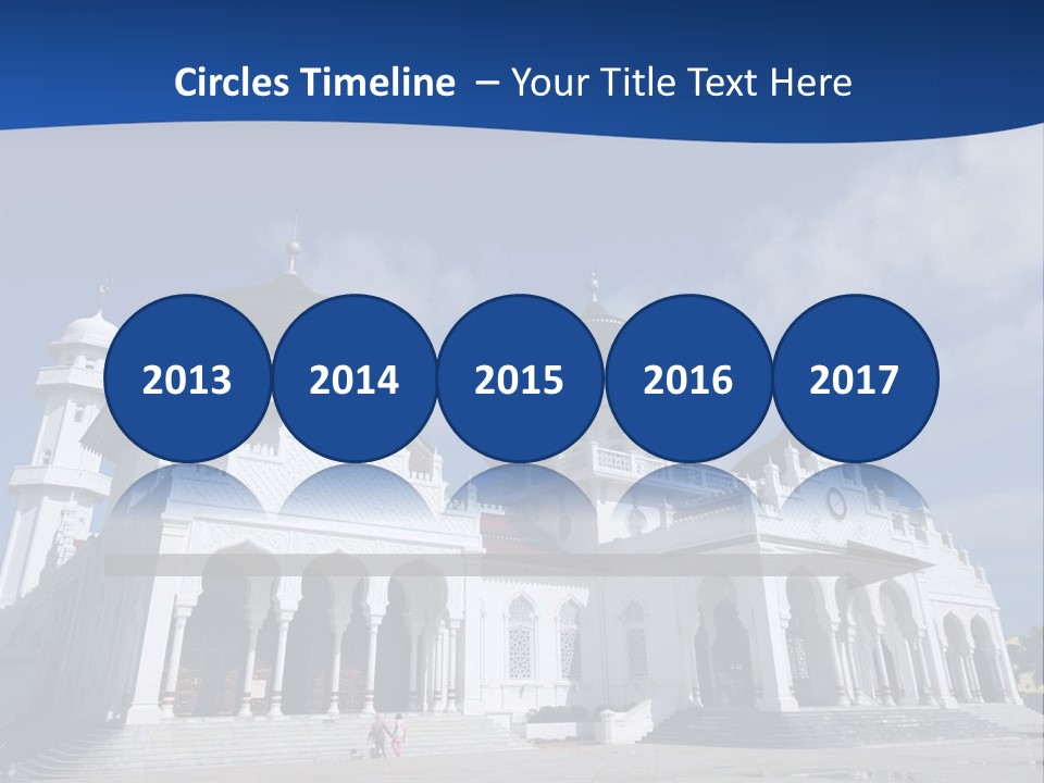 Leisure Baiturrahman Architecture PowerPoint Template