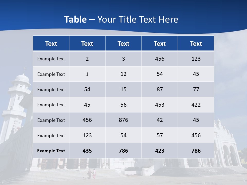 Leisure Baiturrahman Architecture PowerPoint Template