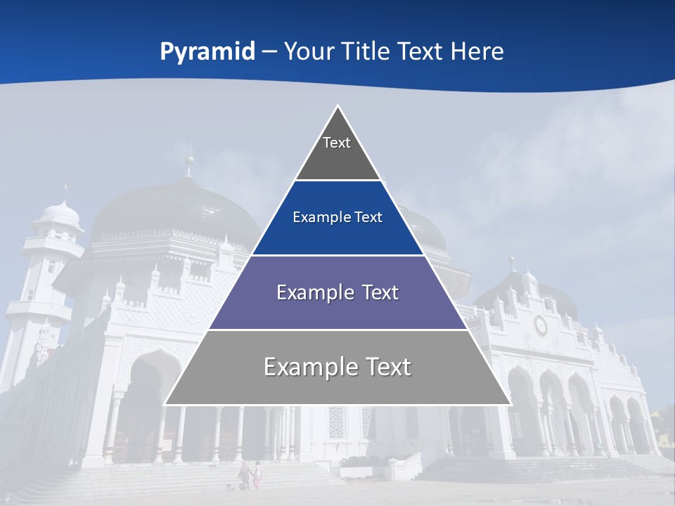 Leisure Baiturrahman Architecture PowerPoint Template