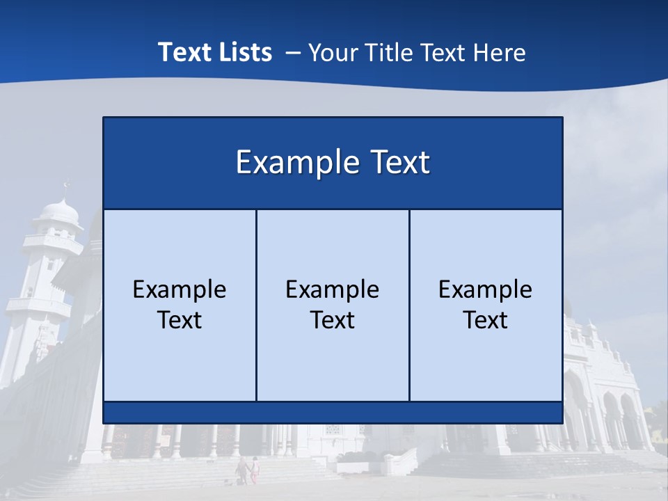 Leisure Baiturrahman Architecture PowerPoint Template