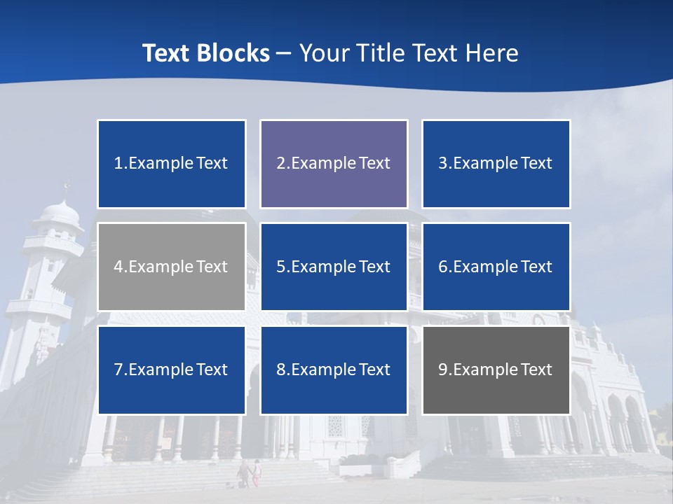 Leisure Baiturrahman Architecture PowerPoint Template