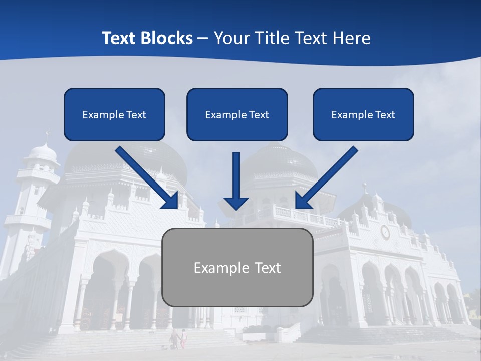Leisure Baiturrahman Architecture PowerPoint Template