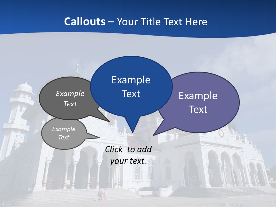 Leisure Baiturrahman Architecture PowerPoint Template