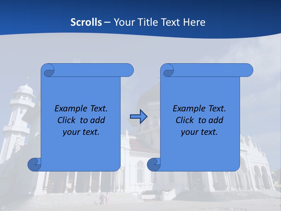 Leisure Baiturrahman Architecture PowerPoint Template