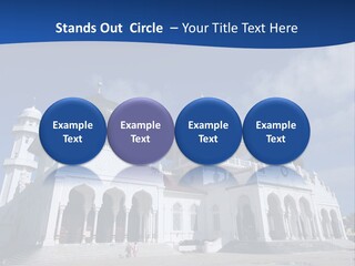 Leisure Baiturrahman Architecture PowerPoint Template