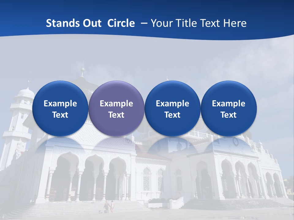 Leisure Baiturrahman Architecture PowerPoint Template