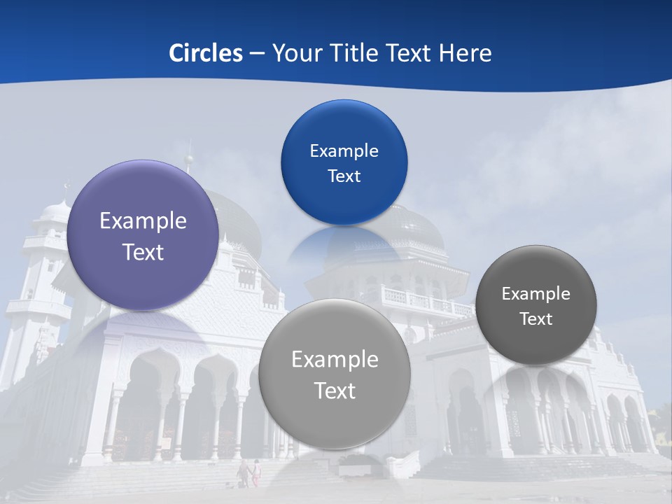 Leisure Baiturrahman Architecture PowerPoint Template