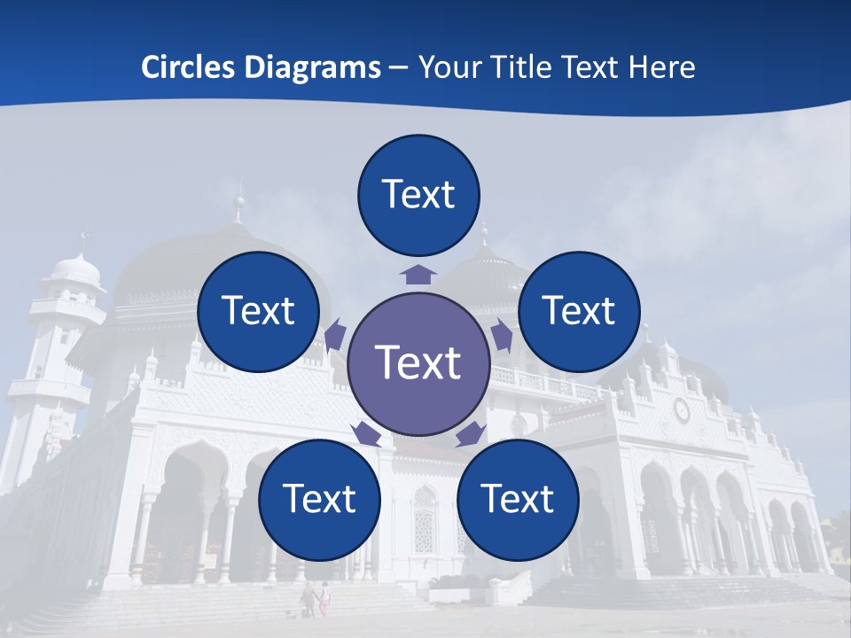 Leisure Baiturrahman Architecture PowerPoint Template