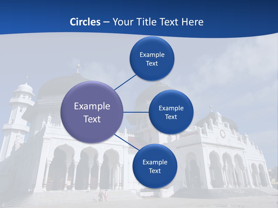 Leisure Baiturrahman Architecture PowerPoint Template