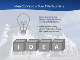 Leisure Baiturrahman Architecture PowerPoint Template