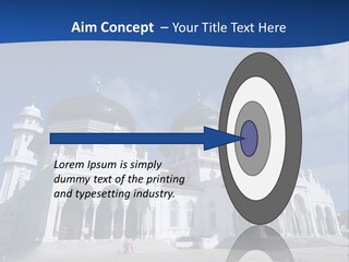 Leisure Baiturrahman Architecture PowerPoint Template