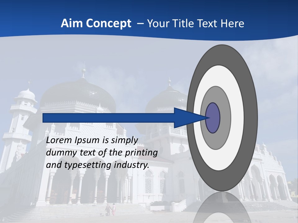 Leisure Baiturrahman Architecture PowerPoint Template