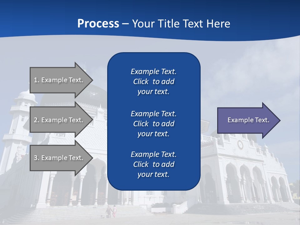 Leisure Baiturrahman Architecture PowerPoint Template