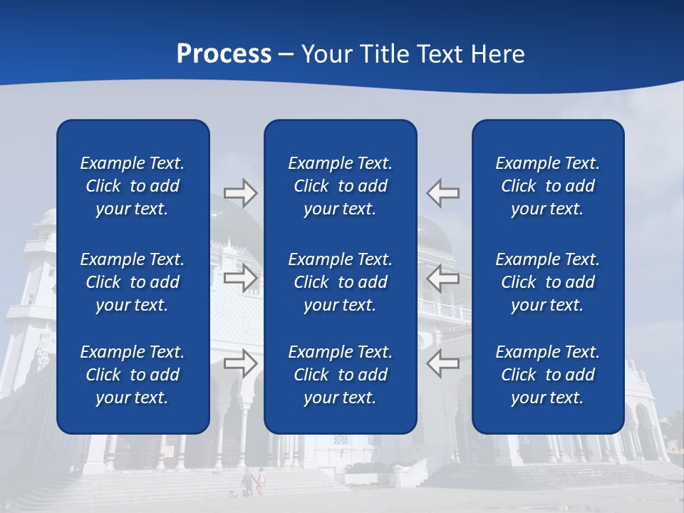 Leisure Baiturrahman Architecture PowerPoint Template