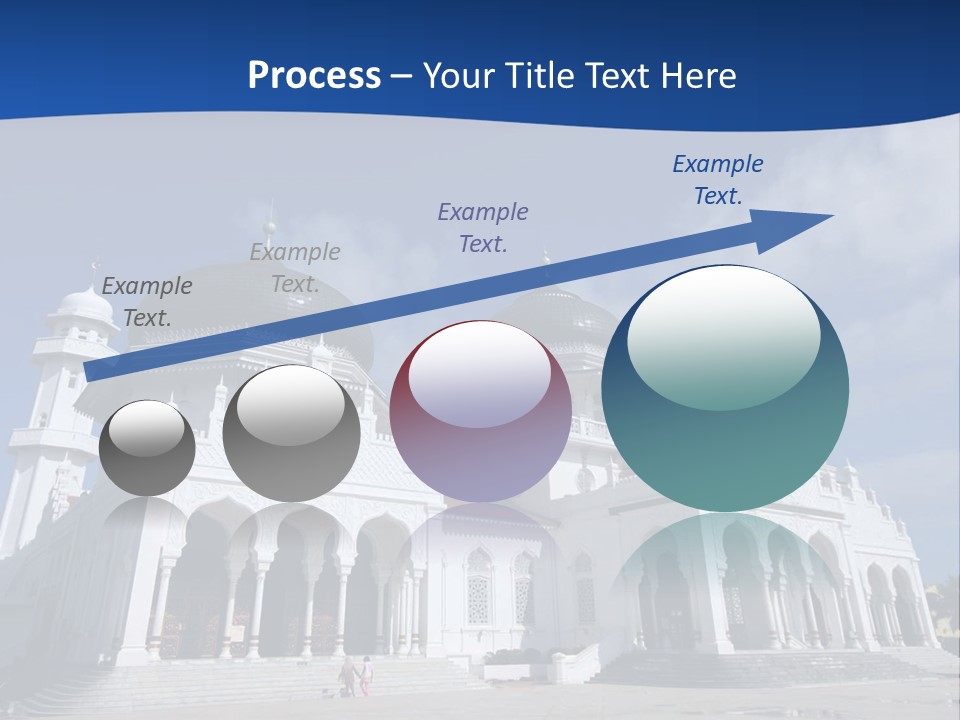 Leisure Baiturrahman Architecture PowerPoint Template