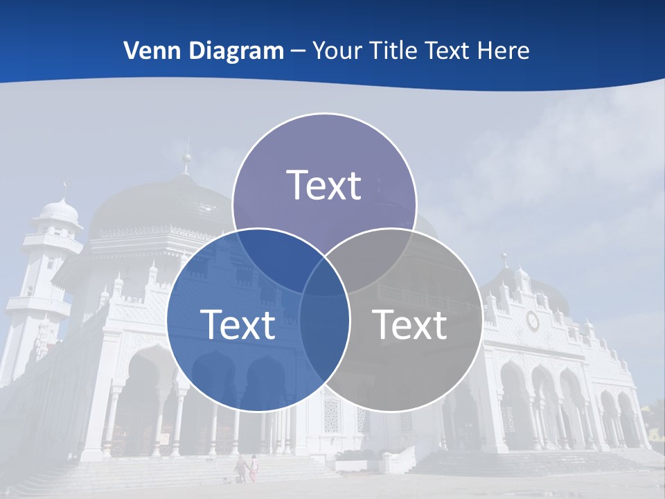 Leisure Baiturrahman Architecture PowerPoint Template